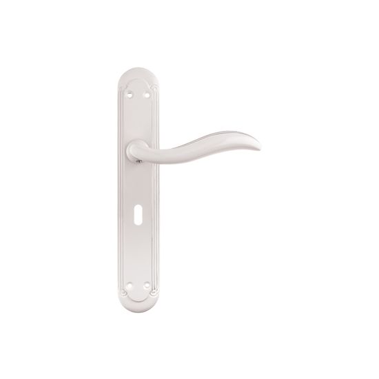 L&b Handle Decorative Style Key White/chrome Blister Botticelli