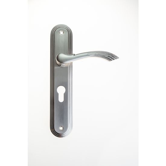 L&b Handle Decorative Style Cylinder Satin Nickel/chrome Blister Bernini
