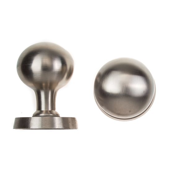 L&b Handle Decorative Victorian Key Solid Brass Satin Nickel Ball On Rose