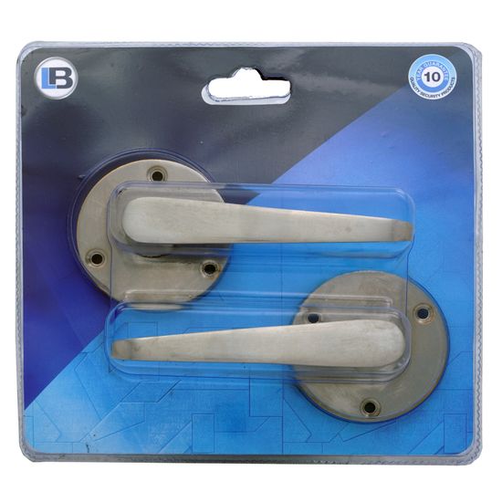 L&b Handle Decorative Victorian Key Solid Brass Satin Nickel Straight On Rose