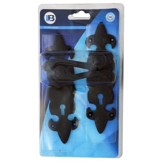 L&b Handle Decorative Wrought Iron Key Black Blister