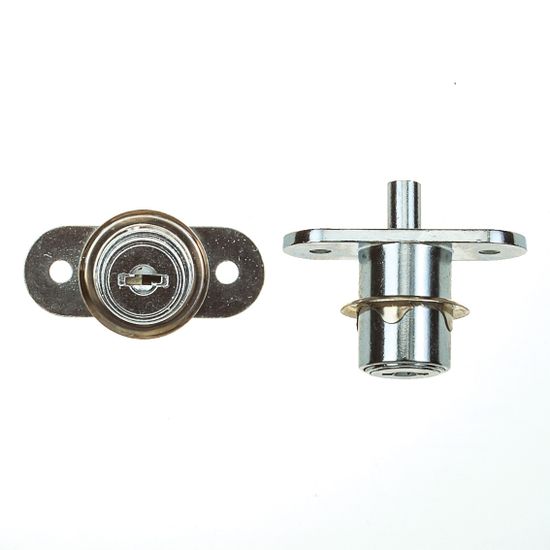 L&b Ironmongery Cabinet Push Lock Chrome Plated 19mm
