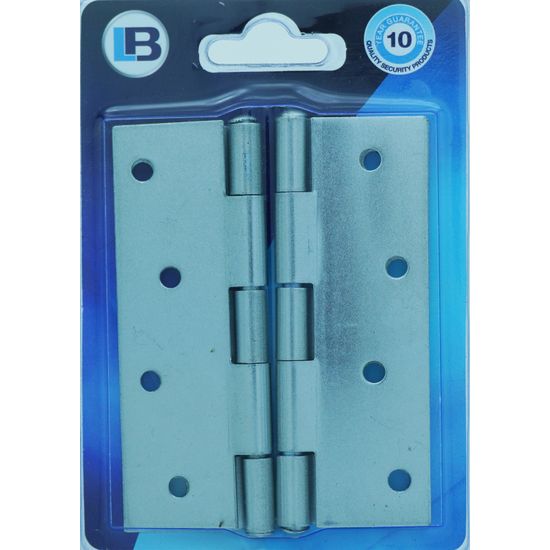 L&b Ironmongery Hinge Butt Silver Blister 64x100mm