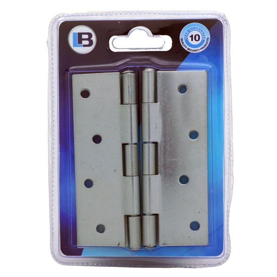 L&b Ironmongery Hinge Butt Silver Blister 64x100mm