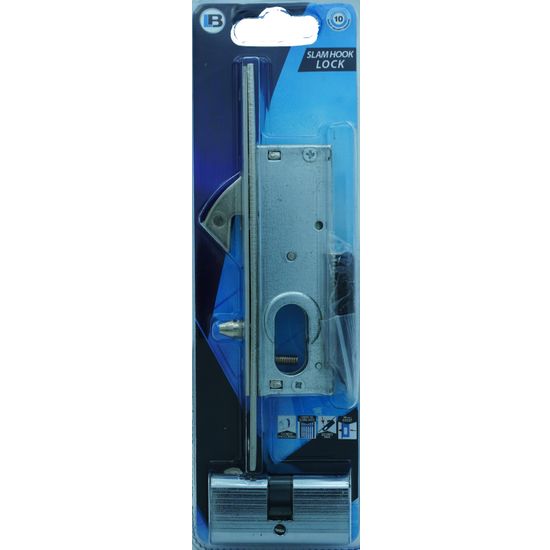 L&b Lock Security Gate Sliding Cylinder Slam Hook With Pin 15mm