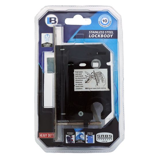 L&b Lock Door Heavy Duty Cylinder Stainless Steel 304 Blister Sabs