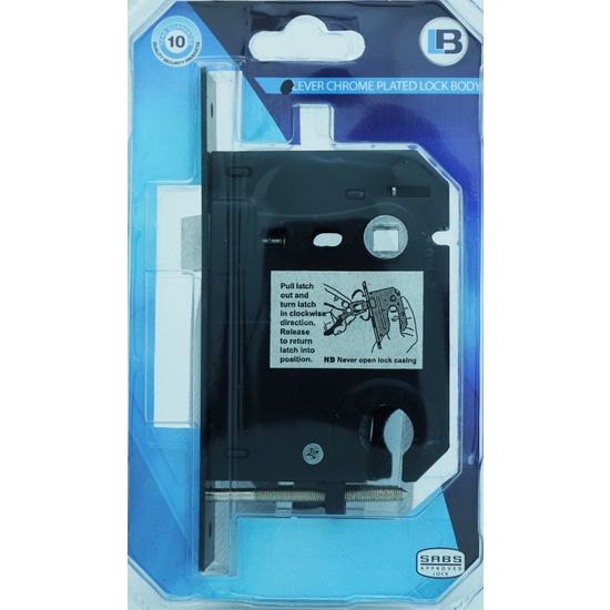 L&b Lock Door Cylinderinder Black Blister Sabs