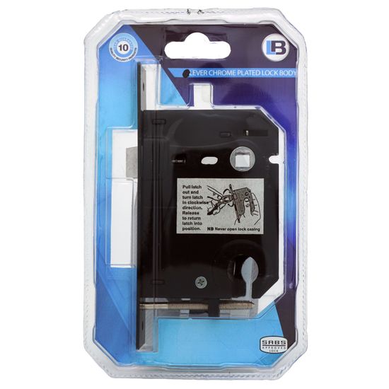 L&b Lock Door Cylinderinder Black Blister Sabs