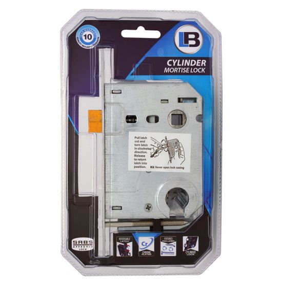 L&b Lock Door Cylinderinder Combo Chrome Plated Blister