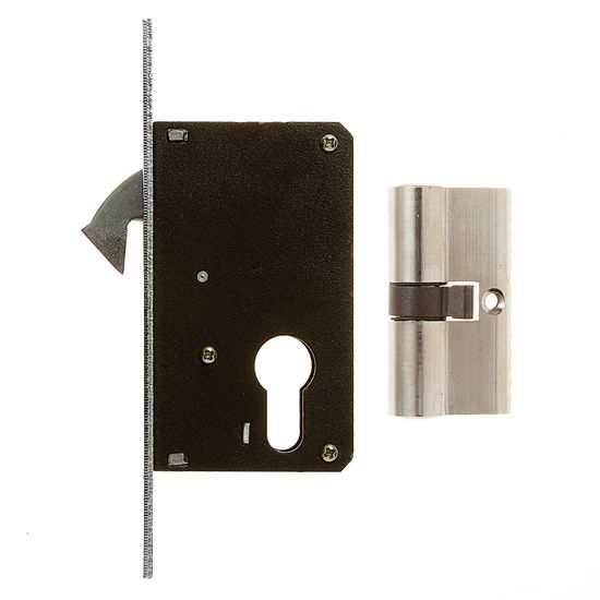 L&b Lock Sliding Hook Cylinder Chrome Plated Blister 40mm