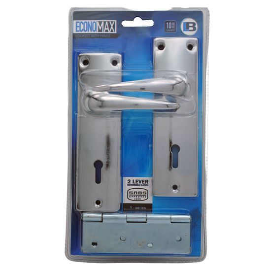 L&b Lockset Mortise Economax 2 Lever With Hinge Sabs