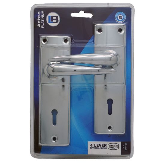 L&b Lockset Mortise Aztec 4 Lever Sabs