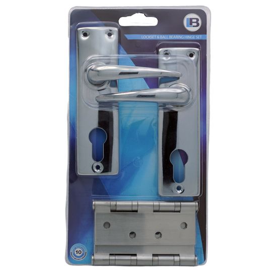 L&b Lockset Mortise Aztec Cylinderinder W/ball Bearing Hinge Sabs