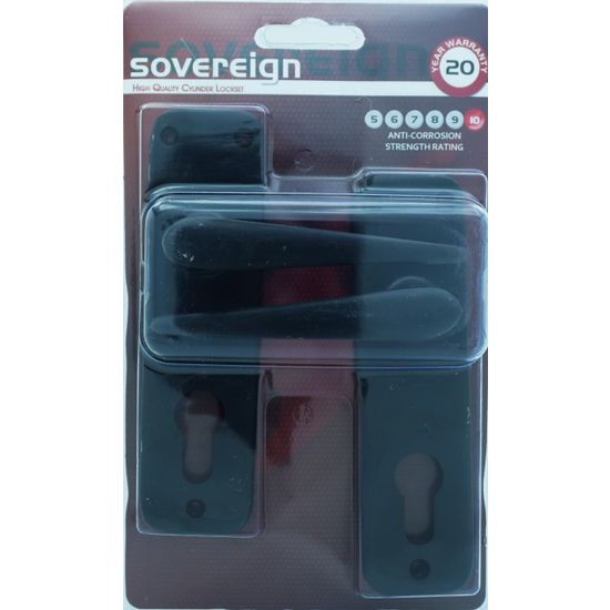 L&b Lockset Mortise Sovereign Cylinderinder Black Sabs