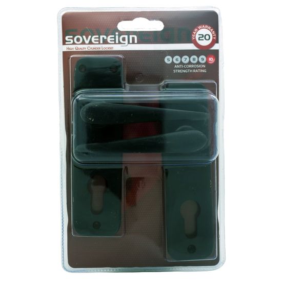 L&b Lockset Mortise Sovereign Cylinderinder Black Sabs