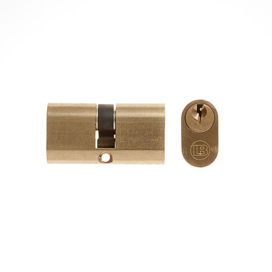 L&b Lock Cylinderinder Large Oval Solid Brass