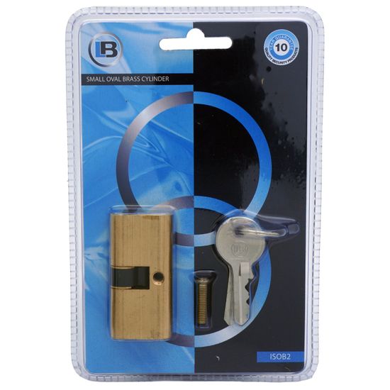 L&b Lock Cylinderinder Small Oval Solid Brass