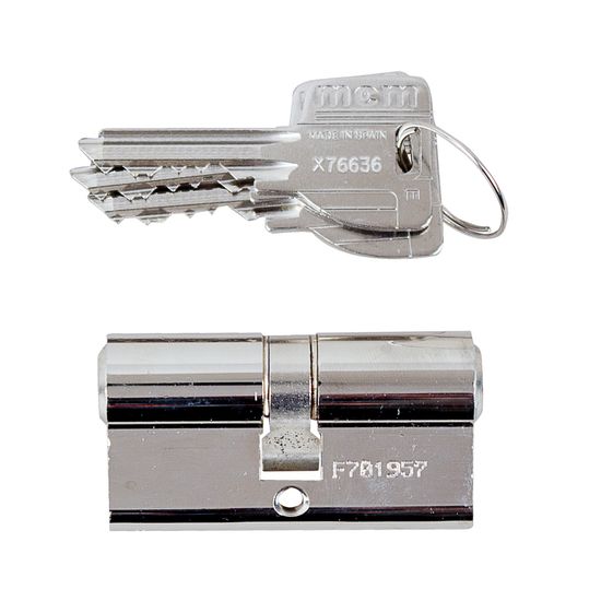 L&b Mcm Euro Profile Cylinderinder Nickel Blister 60mm