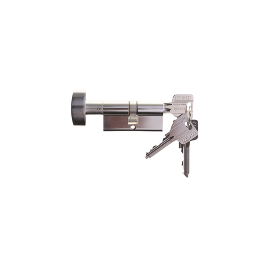 L&b Mcm Thumbturn Euro Profile Cylinderinder Nickel Blister 70mm
