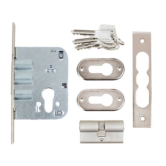 L&b Mcm 3 Pin Deadlock Cylinder Nickel Blister 50mm