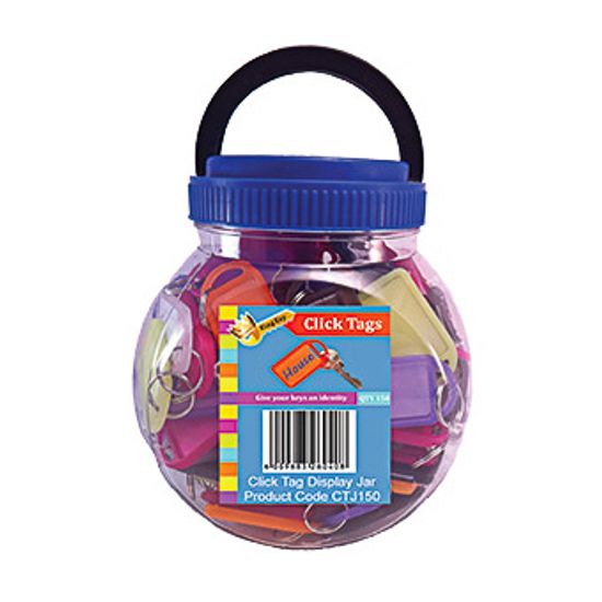 L&b Key Accessories Click Tag 10 Colours 150/jar