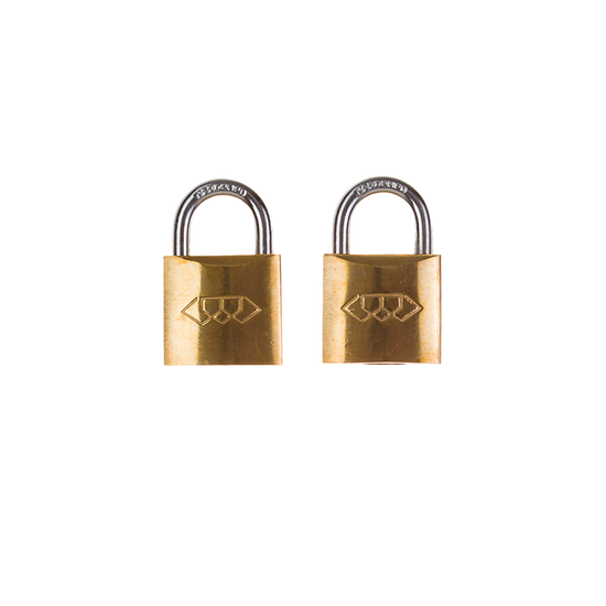 L&b Padlock Double Link Keyed Alike Brass Duo 32mm