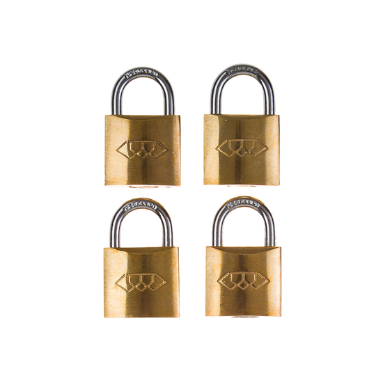 L&b Padlock Double Link Keyed Alike Brass Quad 32mm