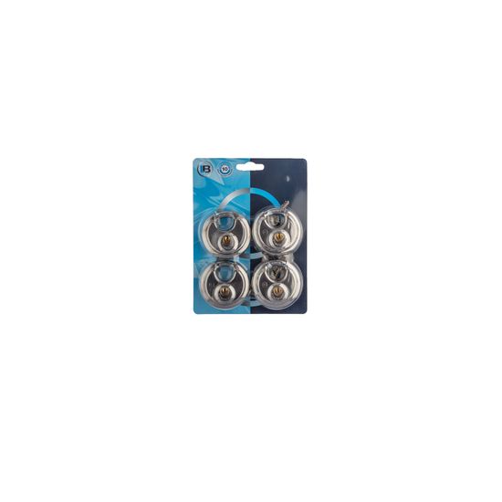 L&b Padlock Discus Keyed Alike Stainless Steel Quad 70mm