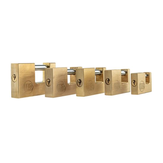 L&b Padlock Insurance Brass 80mm