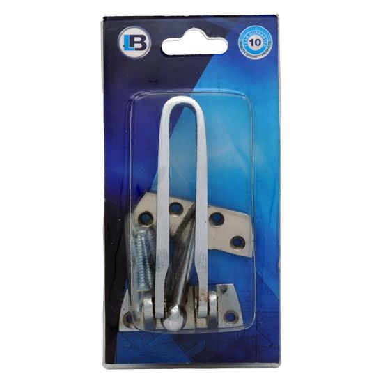 L&b Ironmongery Door Guard Wishbone Nickel