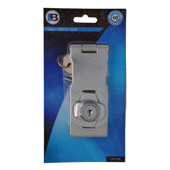L&b Lock Hasp Lockeyed Alikeble 100mm