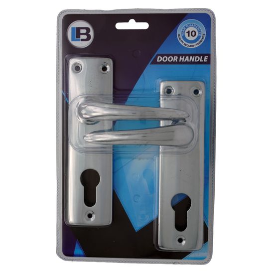L&b Handle Mortise Cylinderinder Chrome Plated Blister