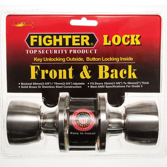 L&b Lock Fighter Knoblock Tulip Stainless Steel