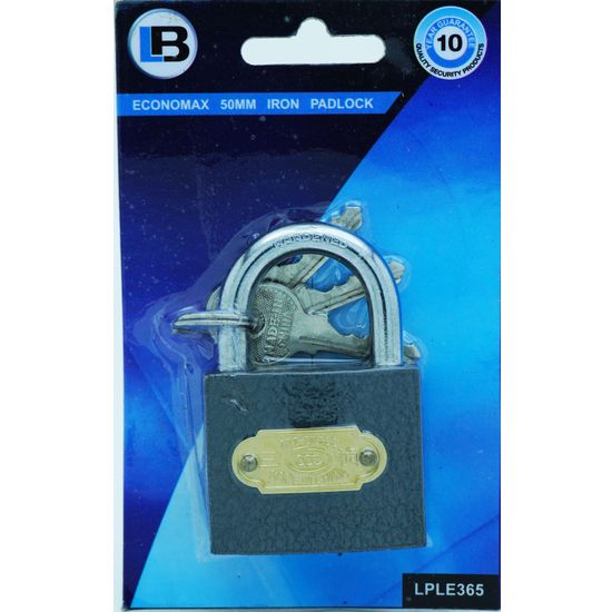 L&b Padlock Economax Standard Iron 50mm