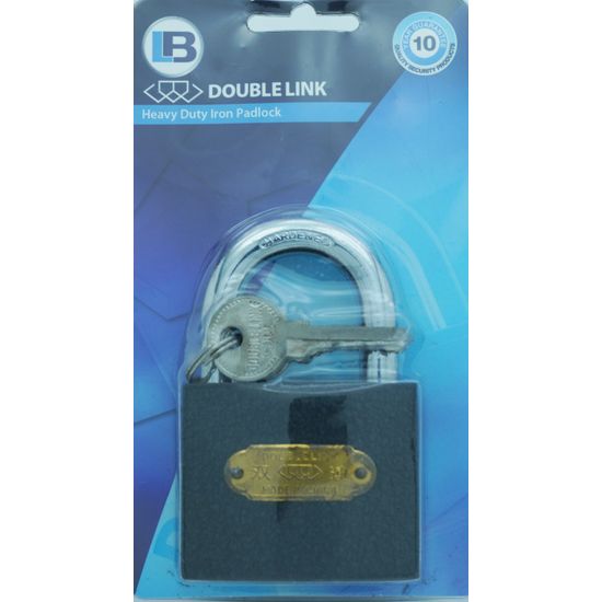 L&b Padlock Double Link Standard Iron 63mm