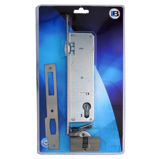 L&b Lock Roller Bolt And Deadlock Nickel 40mm