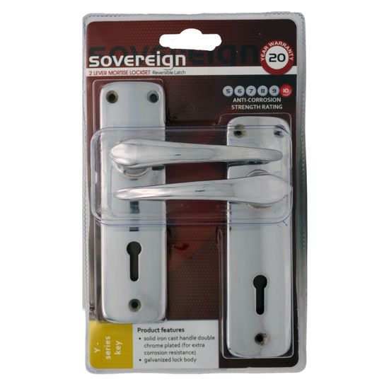 L&b Lockset Mortise Sovereign 2 Lever Sabs