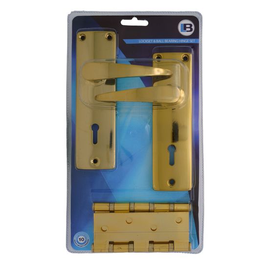 L&b Lockset Mortise Aztec 3 Lever W/ball Bearing Hinge Sabs