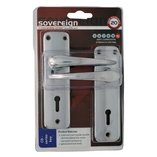 L&b Lockset Mortise Sovereign 3 Lever Sabs