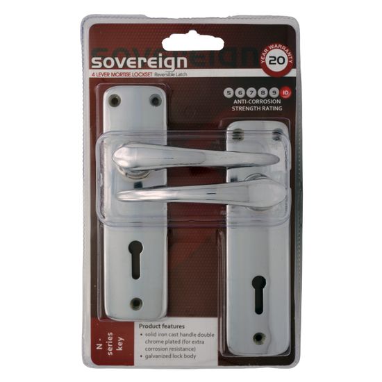 L&b Lockset Mortise Sovereign 4 Lever Sabs