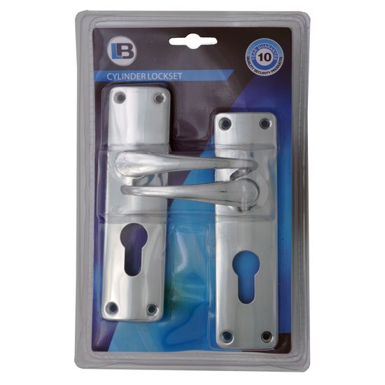 L&b Lockset Mortise Economax Cylinderinder Chrome Plated