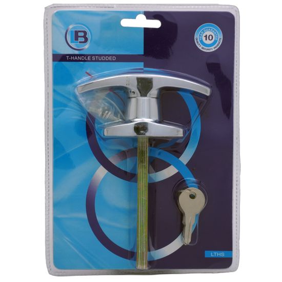 L&b Lock Garage T Handle Studded