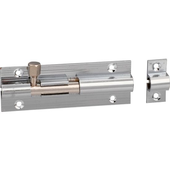 Barrel Bolt Chrome Plated Straight 50mm (1)