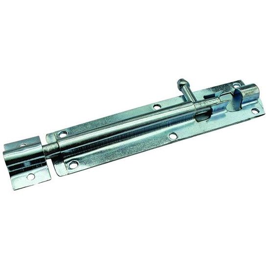 Barrel Bolt Galvanised Straight 200mm (1)