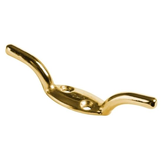 Cleat Hook Brass Plated (1)