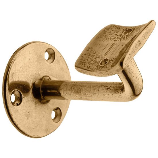 Hand Rail Bracket Brass Cranked (1)