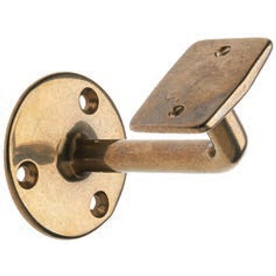 Hand Rail Bracket Chrome Flat Cranked (1)