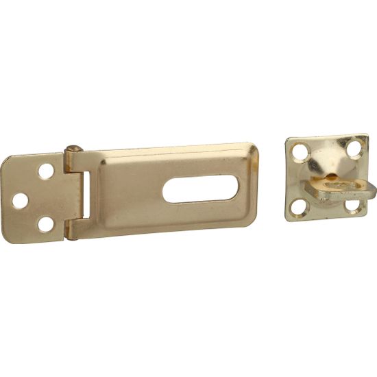 Hasp & Staple Brass Plated 150mm (1)