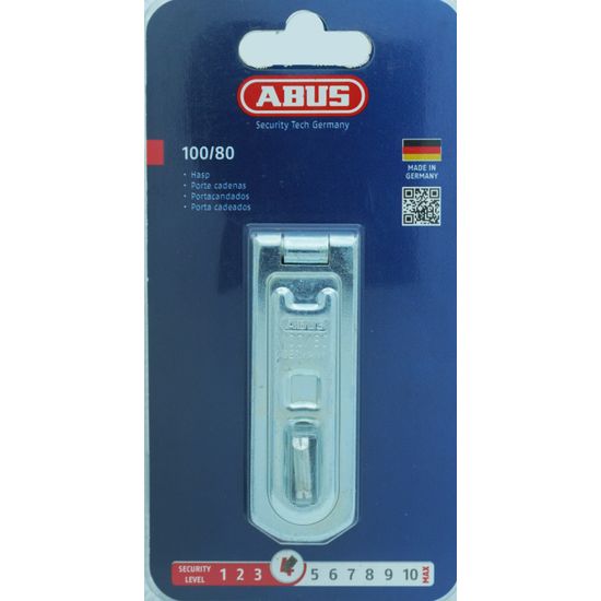 L&b Hasp+staple Abus 80mm Blister