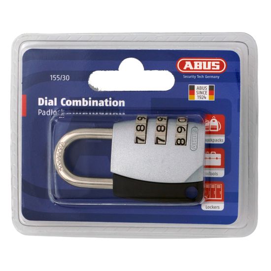 L&b Padlock Abus Combination 30mm Blister Pa